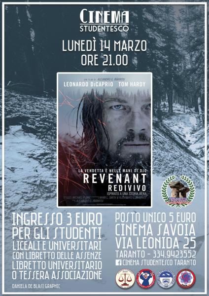 "Revenant - Redivivo" in rassegna al cinema Savoia
