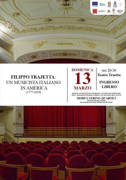 Presentazione Cd "Filippo Trajetta: un musicista italiano in America"