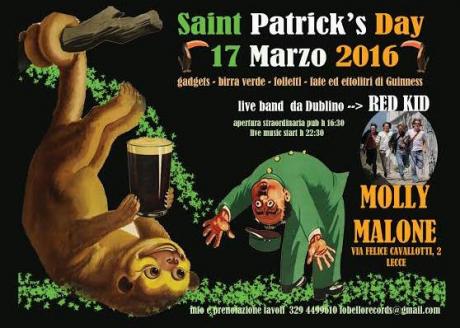 SAINT PATRICK'S DAY - 17 Marzo 2016 - Live band da Dublino RED KID