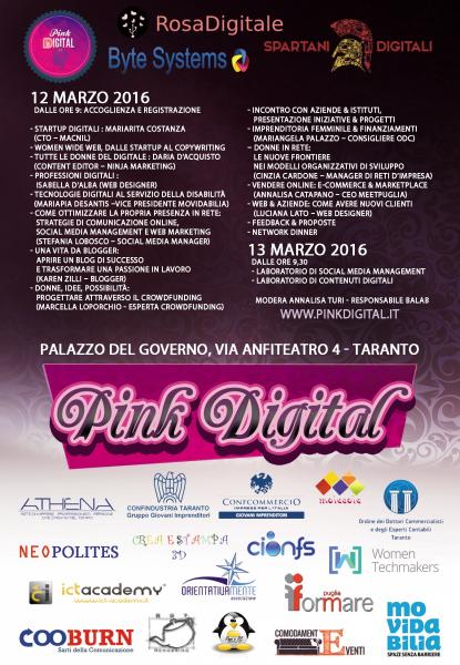 Pink Digital - Il Network per Donne & Innovazione a Taranto