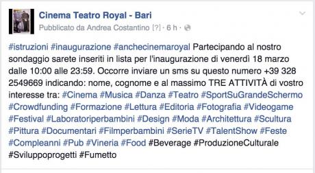 Inaugurazione AncheCinema Teatro Royal