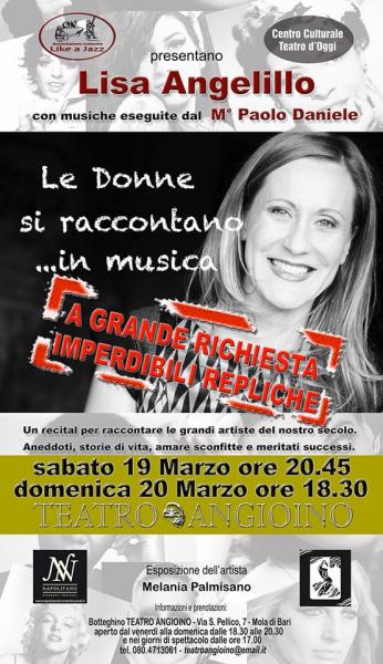 Le Donne Si raccontano... in Musica, recital di Lisa Angelillo