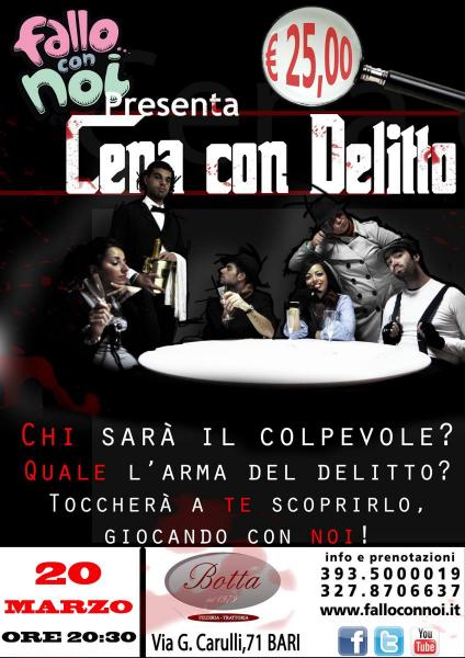 Cena con Delitto "Chi ha Ucciso il Maggiordomo?"