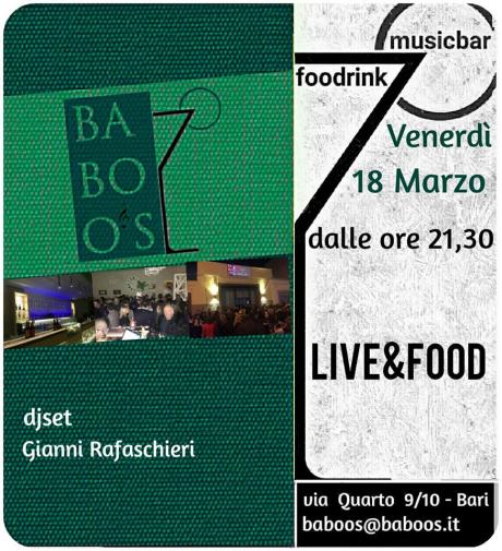 Live & Food al Baboo's