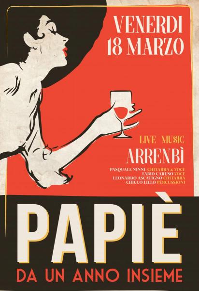 Arrenbí live al Papiè Bistrot - 1º Compleanno