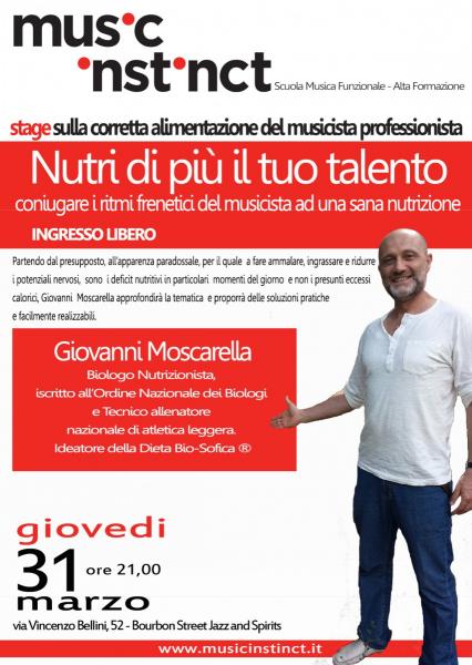 Come coniugare lo stile di vita e i ritmi frenetici del musicista professionista, ad una sana e corretta nutrizione