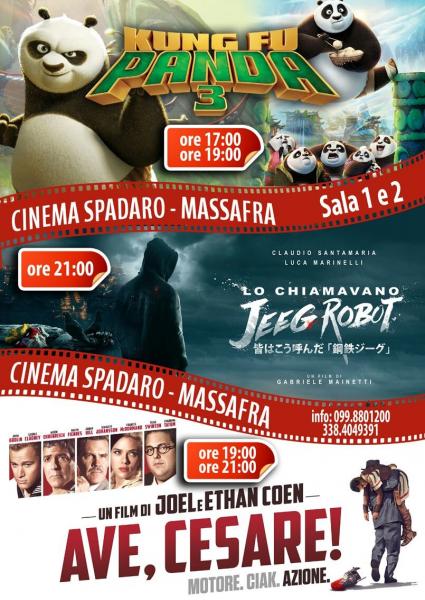 Kung Fu Panda 3,         Lo chiamavano Jegg Robot,   Ave Cesare!