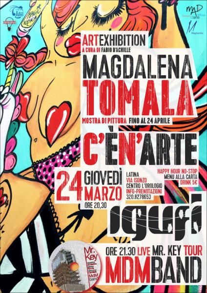 La pittura di Magdalena Tomala incontra MdM band live music