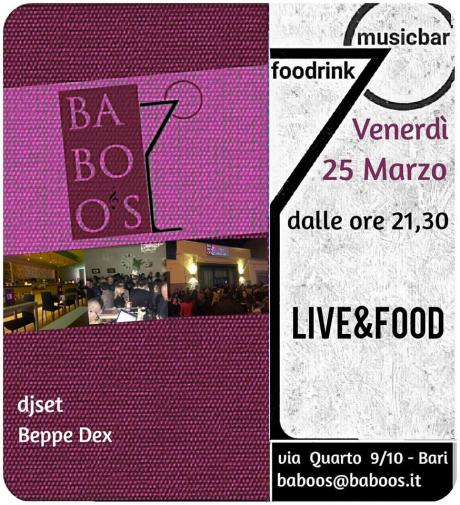 Music an Food al Baboo's