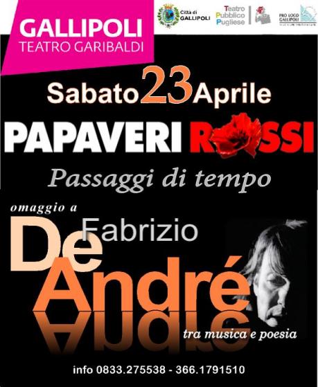 Omaggio a Fabrizio De André - Papaveri Rossi