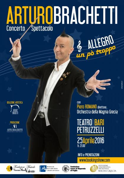 Allegro, un pò troppo. Concerto-spettacolo di e con Arturo Brachetti e l'Orchestra della Magna Grecia