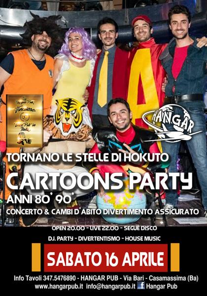 Torna il Cartoons Party concerto e Dj.set