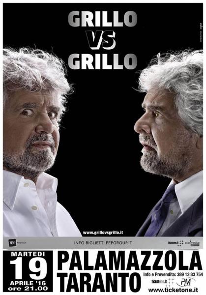 Martedì 19 aprile Grillo vs Grillo al Palamazzola di Taranto