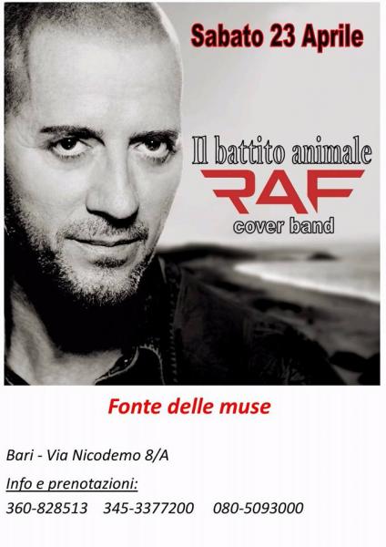 "Il battito animale" Cover Band di "RAF" alla FONTE DELLE MUSE.