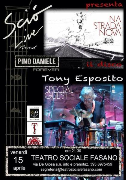 "Na strada nova": Sciò Live Band - Pino Daniele Forever e Tony Esposito in concerto