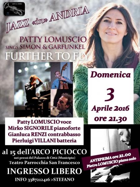 PATTY LOMUSCIO sings SIMON E GARFUNKEL in FURTHER TO FLY