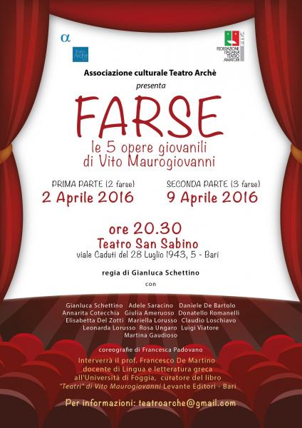 "Farse" di Vito Maurogiovanni (seconda parte)