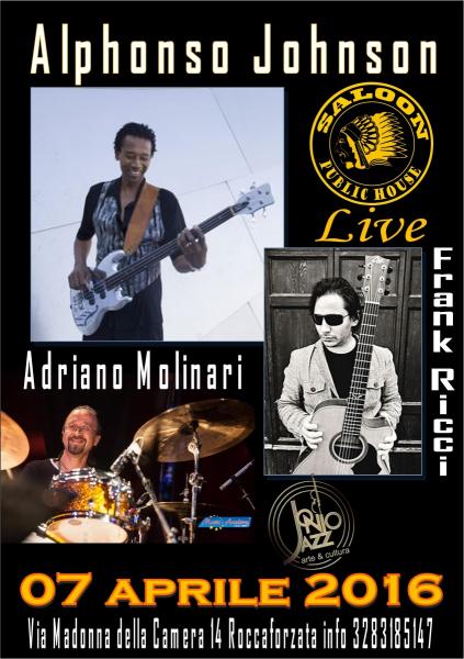 Alphonso Johnson Adriano Molinari Frank Ricci trio