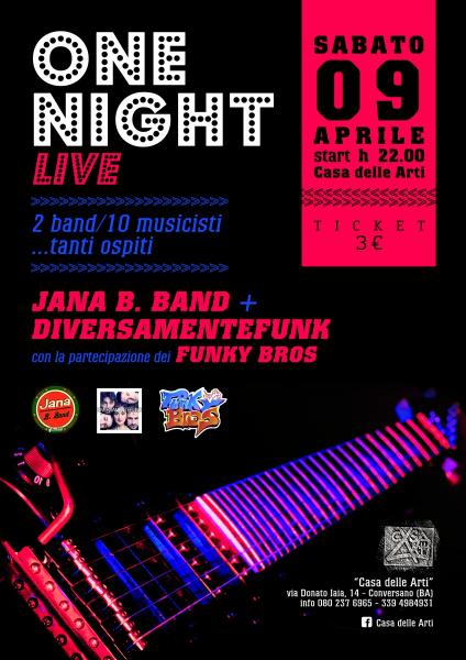 ONE NIGHT LIVE - Jana B. Band & Diversamente Funk