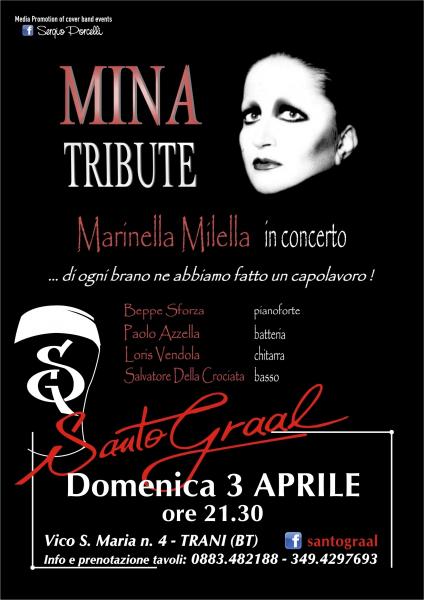 Trani Canta Mina Al Santo Graal con i 'Mina Tribute'