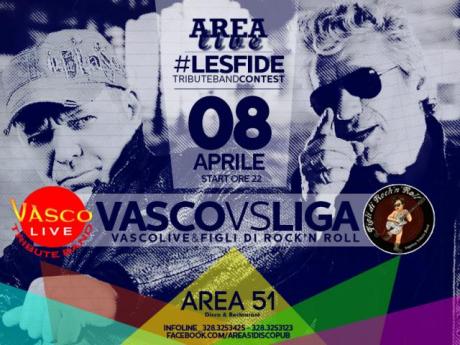 Ancora live di venerdì, tornano le sfide dell'Area51: vasco vs Ligabue con Figli di Rock'nroll e Vascolive