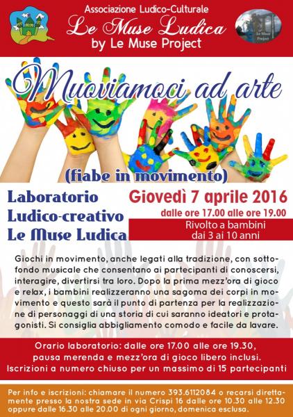 Laboratorio Ludico creativo "Muoviamoci ad Arte" (fiabe in movimento)