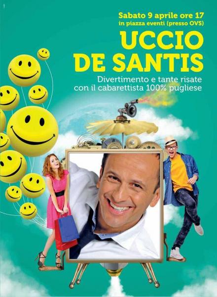 Risate e Divertimento con Uccio de Santis  all'Auchan di Casamassima