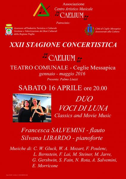 XXII Stagione Concertistica Caelium