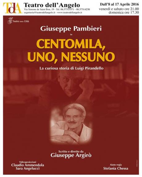 Giuseppe Pambieri in "Centomila, Uno, Nessuno - la Curiosa Storia di Luigi Pirandello"