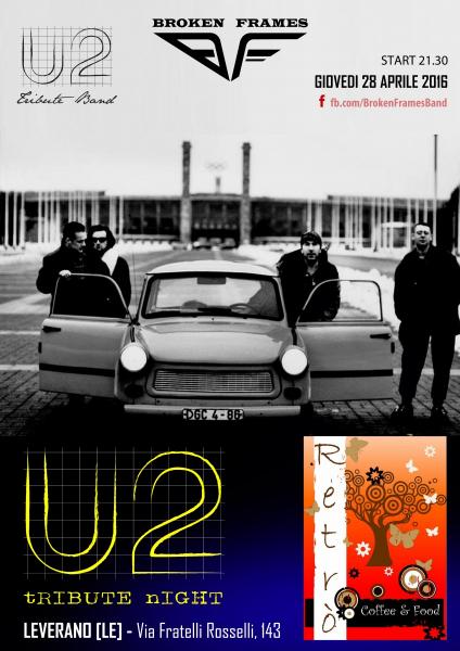U2 TRIBUTE NIGHT - Broken Frames U2 Tribute Band