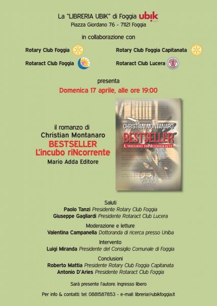 Presentazione libro "Bestseller - l'incubo riNcorrente"