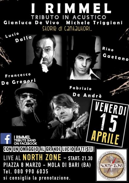 I Rimmel: Tributo ai Cantautori Italiani: De Gregori-de Andre'-lucio Dalla-Rinogaetano