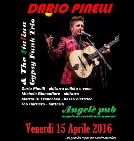"Dario Pinelli & The Italian Gypsy Funk Trio" in concerto