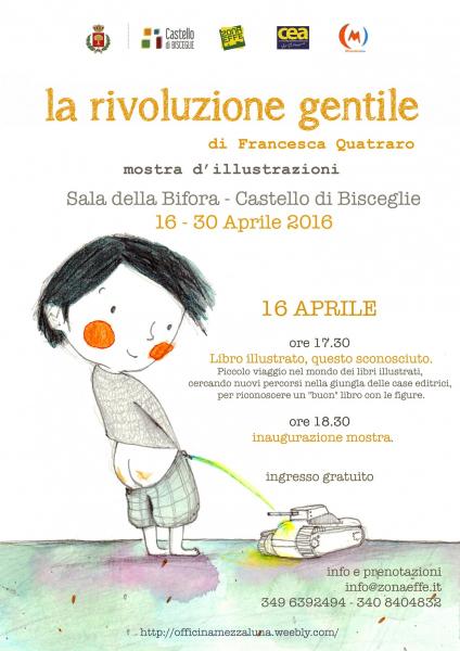 Inaugurazione mostra d'illustrazioni "La rivoluzione gentile" di Francesca Quatraro