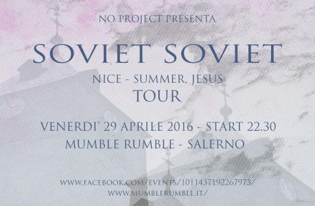Soviet Soviet in concerto al Mumble Rumble di Salerno