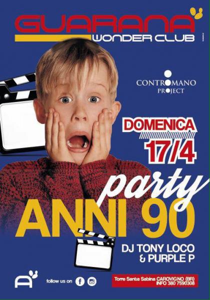 La Domenica Guarana' Festa Anni 90