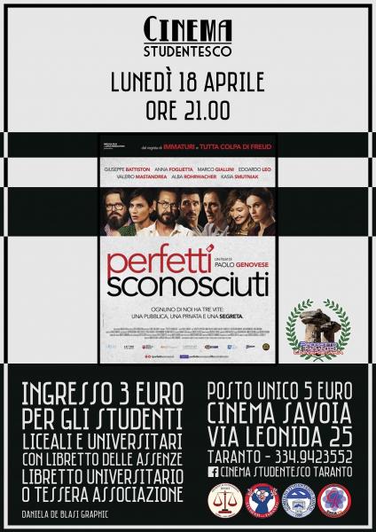 "Perfetti Sconosciuti" in rassegna al Cinema Savoia