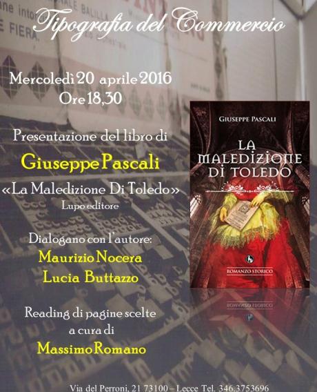 "La Maledizione di Toledo" alla "Tipografia del Commercio"