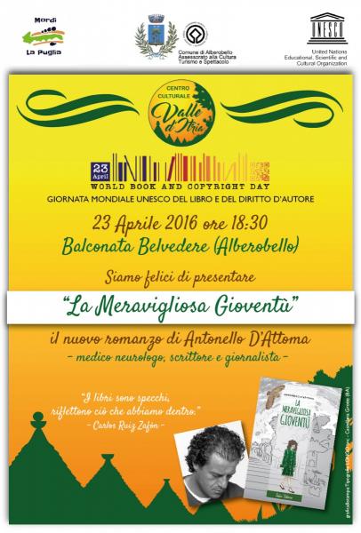 Presentazione romanzo "La Meravigliosa Gioventù" di Antonello D'Attoma