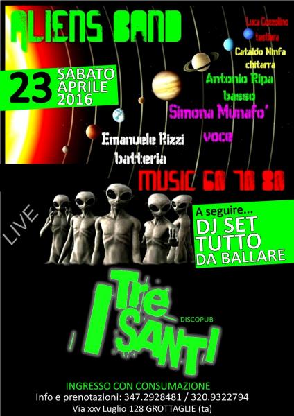 Aliens band live - dagli anni 60 ad oggi
