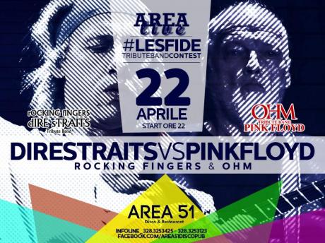 Dire Straits vs Pink Floyd, sfida a tutto rock sul palco dell'Area 51 di Novoli