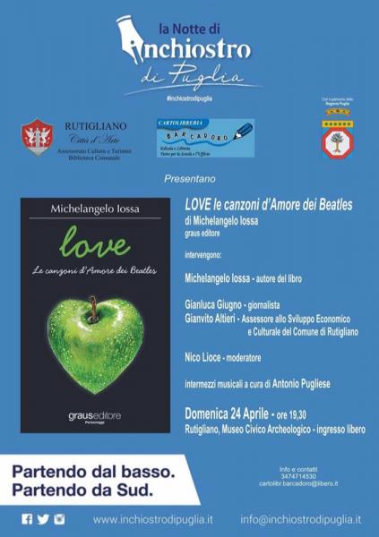 «La Notte di Inchiostro di Puglia»: LOVE - Le canzoni d’Amore dei Beatles