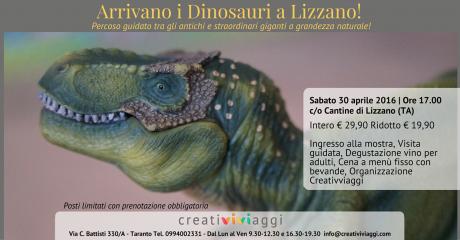 Arrivano i Dinosauri a Lizzano! Percoso guidato tra gli antichi e straordinari giganti a grandezza naturale!
