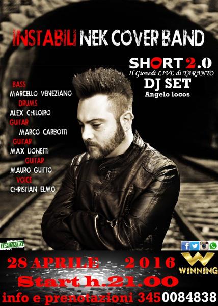 Instabili Nek Cover Band -Prima di parlare LIVE 2016-
