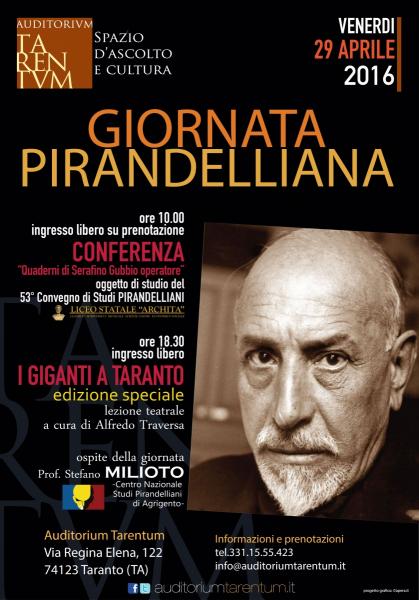 Giornata Pirandelliana  - i Giganti a Taranto