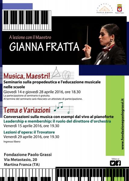 Lezioni d'opera: "Il Trovatore" a cura del M° Gianna Fratta