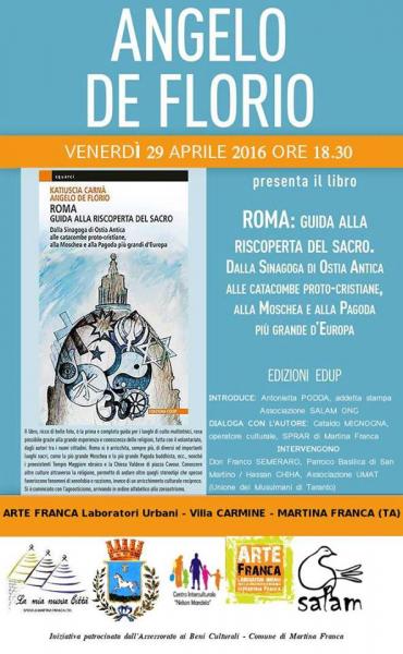 Incontro con Angelo De Florio. Autore del Libro: Roma alla riscoperta del sacro