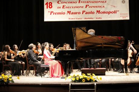 PREMIO MAURO PAOLO MONOPOLI Concerto Sinfonico dei Finalisti  del 19° Concorso Pianistico Internazionale  "I grandi Concerti per Pianoforte e Orchestra di Ludwig van Beethoven"Orchestra Filarmonica Pugliese direttore: Giovanni Minafra