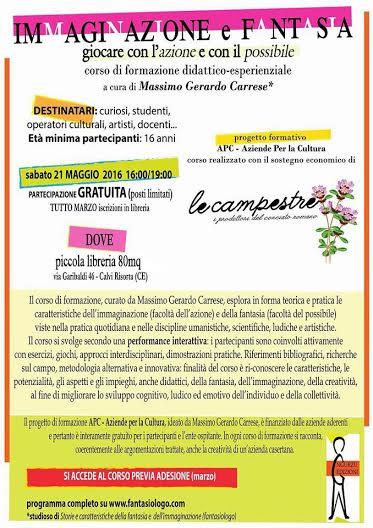 Corso dedicato all'immaginazione e la fantasia