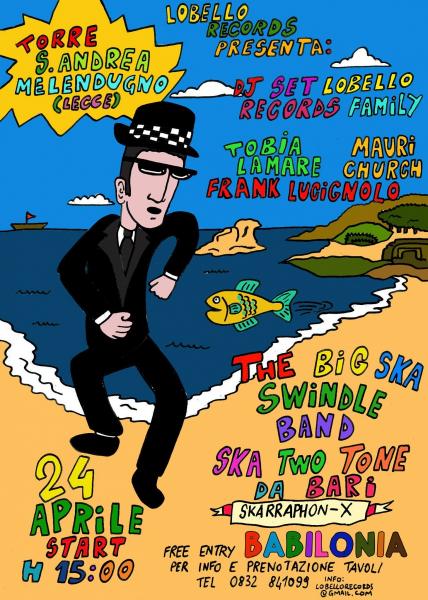 The Big SKA Swindle Band Live & Lobello Records dj set at Sant'Andrea - Melendugno (LE)